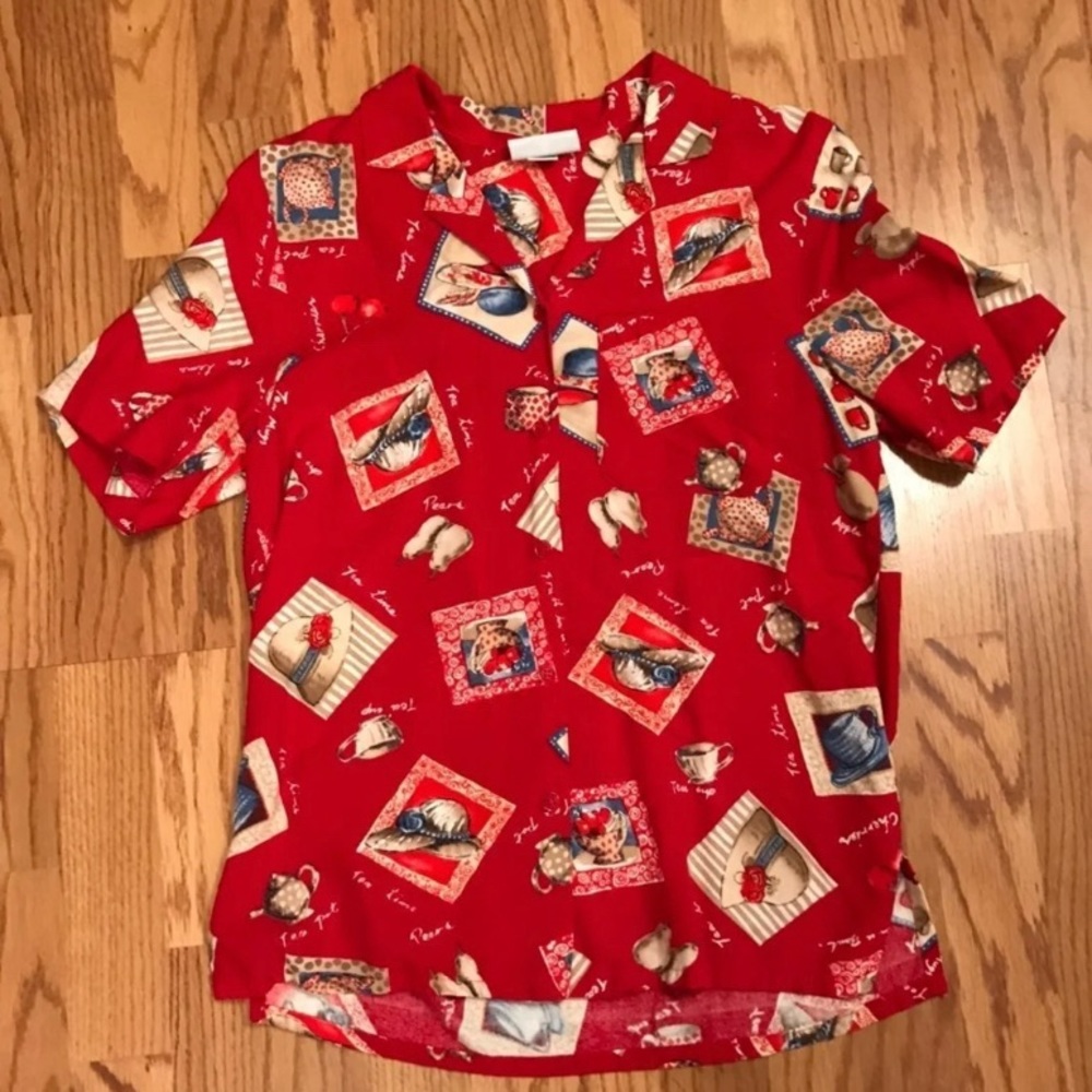 ⭐️ 3/$15 Alfred Dunner Button Down Blouse